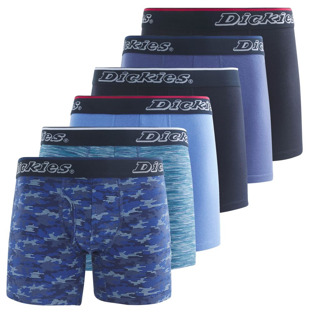 NEW Dickies Mens Underwear 6 Pack Boxers for Men Breathable Cotton Boxer Briefs